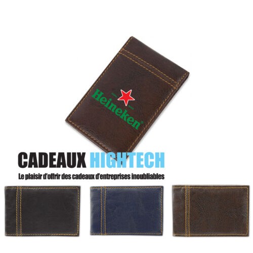 Porte cartes système anti RFID capacité 6 cartes - Cadeaux et hightech