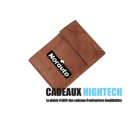 multi-storage leather card holder.