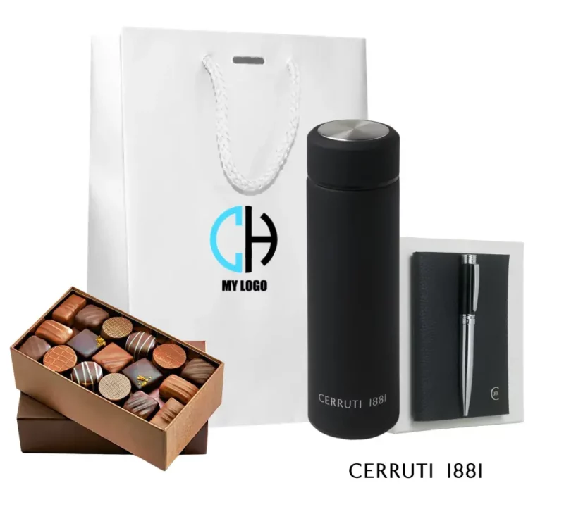 Coffret cadeau entreprise Cerruti carnet