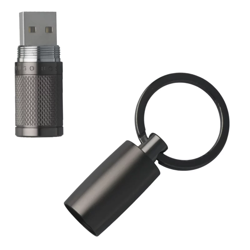 cadeaux-d-affaires-clé-usb-pure-matte-dark-chrome-hugo-boss