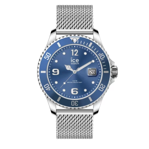 cadeaux-d-affaires-ice-steel-mesh-blue-moyenne-3h-ice-watch