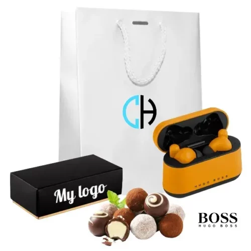 coffret-cadeaux-d-affaires-ecouteurs-hugo-boss-gear-matrix-yellow