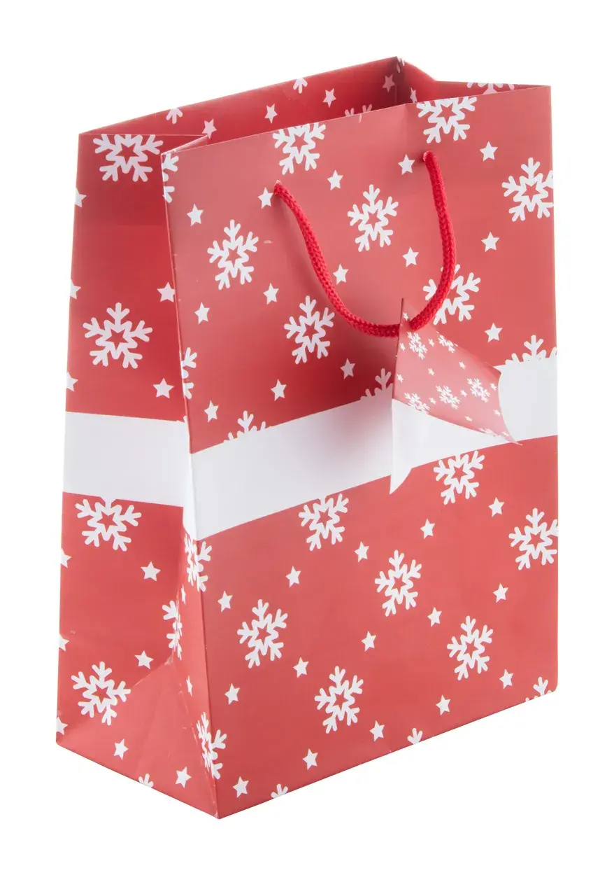 Cadeaux d'affaires Noël Sac cadeau en papier laminé mat avec motif de Noël  S - Cadeaux Hightech