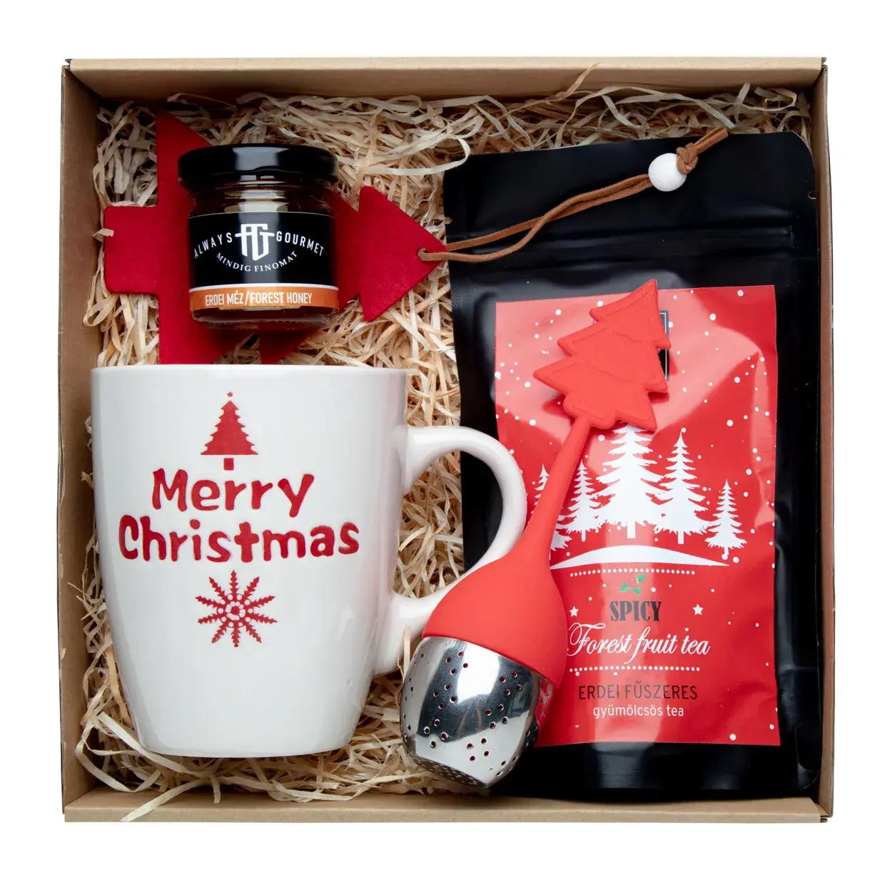 Coffret mug tisane noël bio infusettes