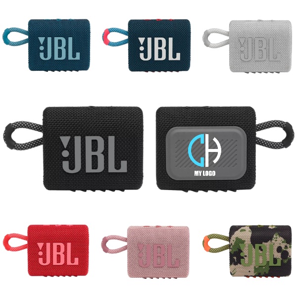 Coffret cadeau JBL GO 3 Black chocolat 125 g personnalisé