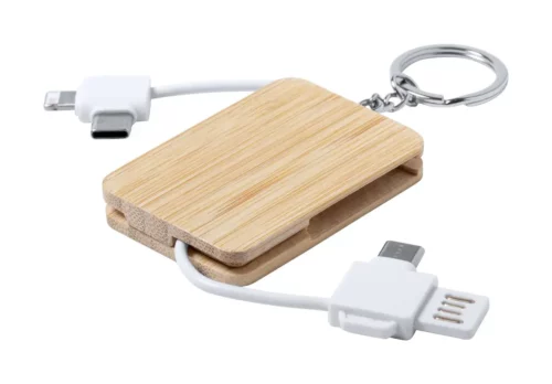 promotional-object-key-holders-bamboo-with-connectors-micro-usb-usb-c-and-lightning