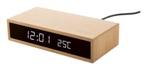 advertising-object-clock-charger-induction-multifunctional-bamboo