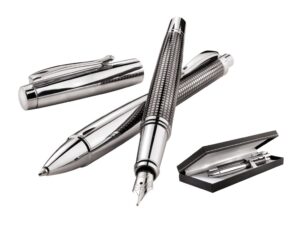 Luxury silver pen set