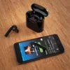 Ecouteurs Bluetooth avec boitier de charge Noir – Image 3