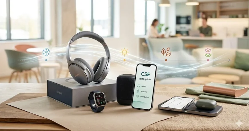 Sélection de cadeaux CSE high-tech et calendrier des saisons pour comités sociaux et économiques