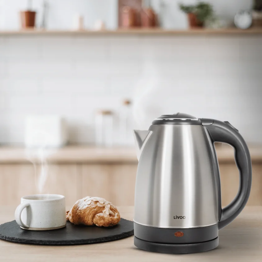Cadeau CSE : Bouilloire en acier inoxydable 1,8 L — vue 3 — cadeau entreprise