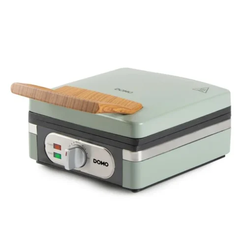 Cadeau CSE : DOMO Gaufrier – gaufres rectangulaires 4×7 – sage green — cadeau CSE cadeau entreprise