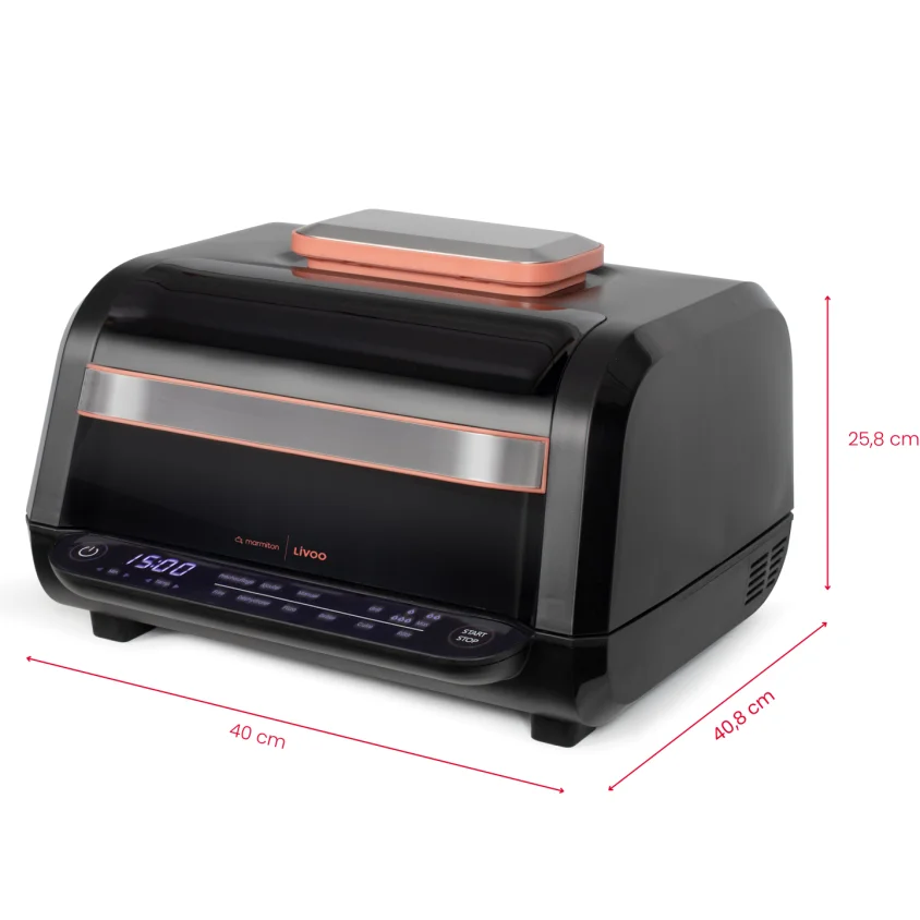 Cadeau CSE : Friteuse sans huile & Grill 6 L – Livoo x Marmiton — vue 2 — cadeau entreprise