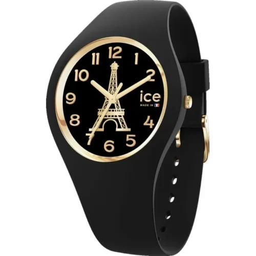 Cadeau CSE : Ice Watch® Analogue ‘Ice Cocorico – Eiffel Tower – Blac — cadeau CSE cadeau entreprise