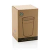 Cadeau CSE : Mug 300ml en PP recyclé GRS avec couvercle en bambou — vue 3 — cadeau entreprise