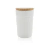 Cadeau CSE : Mug 300ml en PP recyclé GRS avec couvercle en bambou — vue 4 — cadeau entreprise