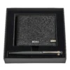Cadeau CSE : Parure HUGO BOSS Black (stylo bille & portefeuille) — cadeau CSE cadeau entreprise