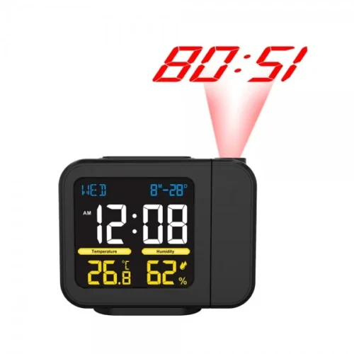 Cadeau CSE : Station météo avec projection de l’heure — cadeau CSE cadeau entreprise