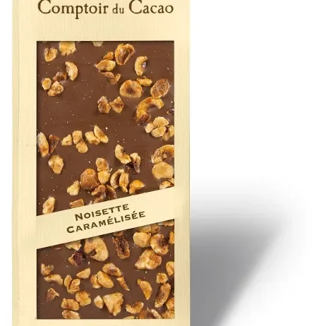 Cadeau CSE : Tablette Noisettes caramélisées lait 90g — cadeau CSE cadeau entreprise