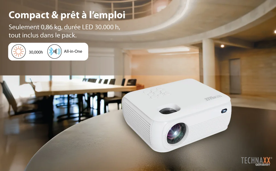 Cadeau CSE : Technaxx vidéoprojecteur Intelligent – Full HD 1080p na — vue 4 — cadeau entreprise