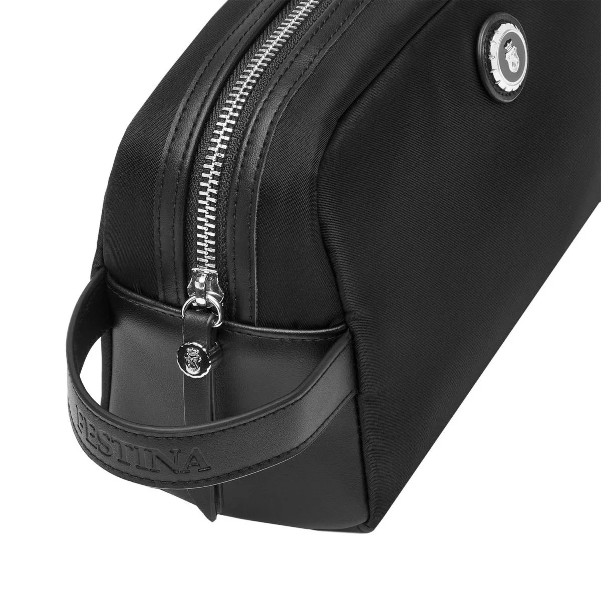 Cadeau CSE : Trousse de toilette Button Black — vue 3 — cadeau entreprise