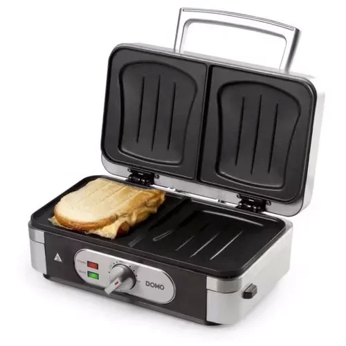 DOMO Appareil 3-en-1 Gaufres Croques Grill 1000W – Cadeau CSE — vue 2 — cadeau entreprise