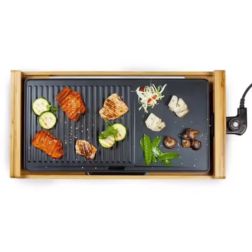 DOMO Plancha 2200W DO8311TP – Cadeau CSE Idéal Barbecue | DOMO — vue 2 — cadeau entreprise
