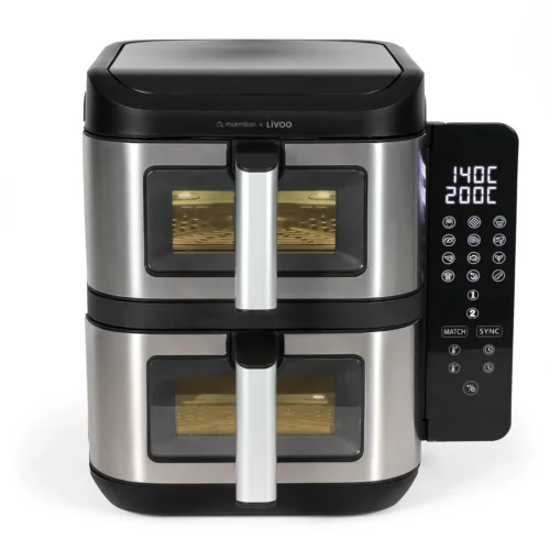 Friteuse sans huile double bac 11 L Livoo x Marmiton – Cadeau CSE — cadeau CSE cadeau entreprise