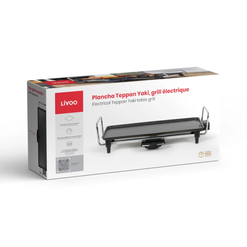 Plancha Teppan Yaki Grill Électrique – Cadeau CSE Idéal Cuisine — vue 4 — cadeau entreprise