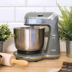 Robot Pâtissier Multifonction 3L 250W Gris – Cadeau CSE Idéal | Livoo — vue 2 — cadeau entreprise