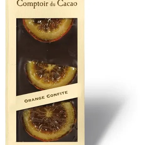 Tablette Orange Confite Chocolat Noir 90g – Cadeau CSE Gourmand | Comptoir du Cacao — cadeau CSE cadeau entreprise
