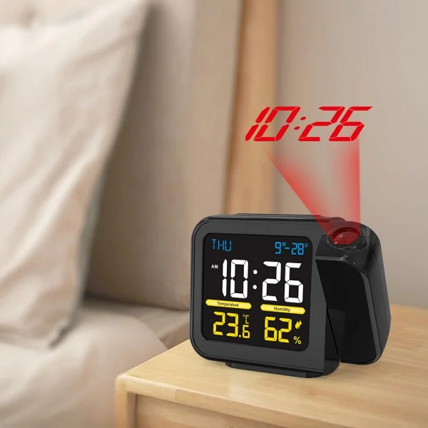 Station météo avec projection de l’heure – Cadeau CSE Idéal | Livoo — vue 1 — cadeau entreprise