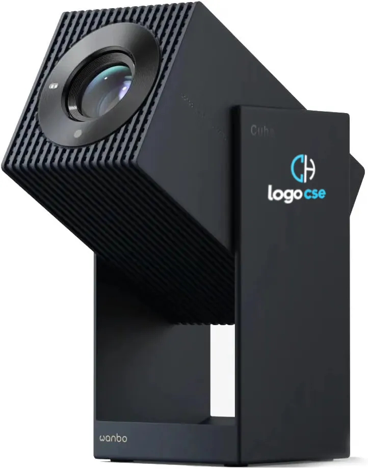 Wanbo Cube 2 Pro – Mini Projecteur Android TV ToF Auto-Focus — vue 1 — cadeau entreprise B2B-logo-cadeaux-hightech