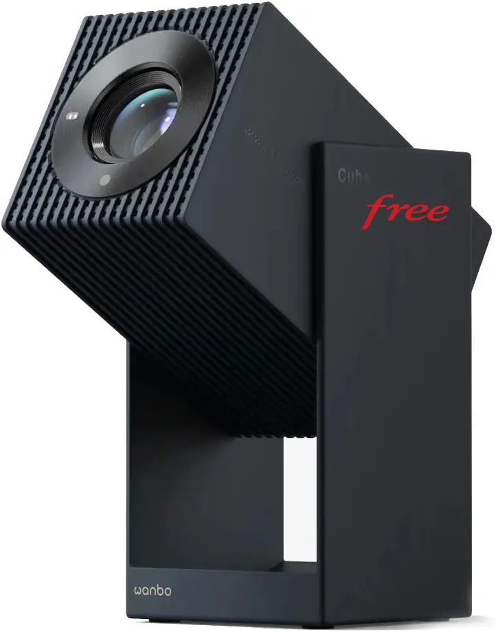Wanbo Cube 2 Pro – Mini Projecteur Android TV ToF Auto-Focus — vue 1 — cadeau entreprise B2B