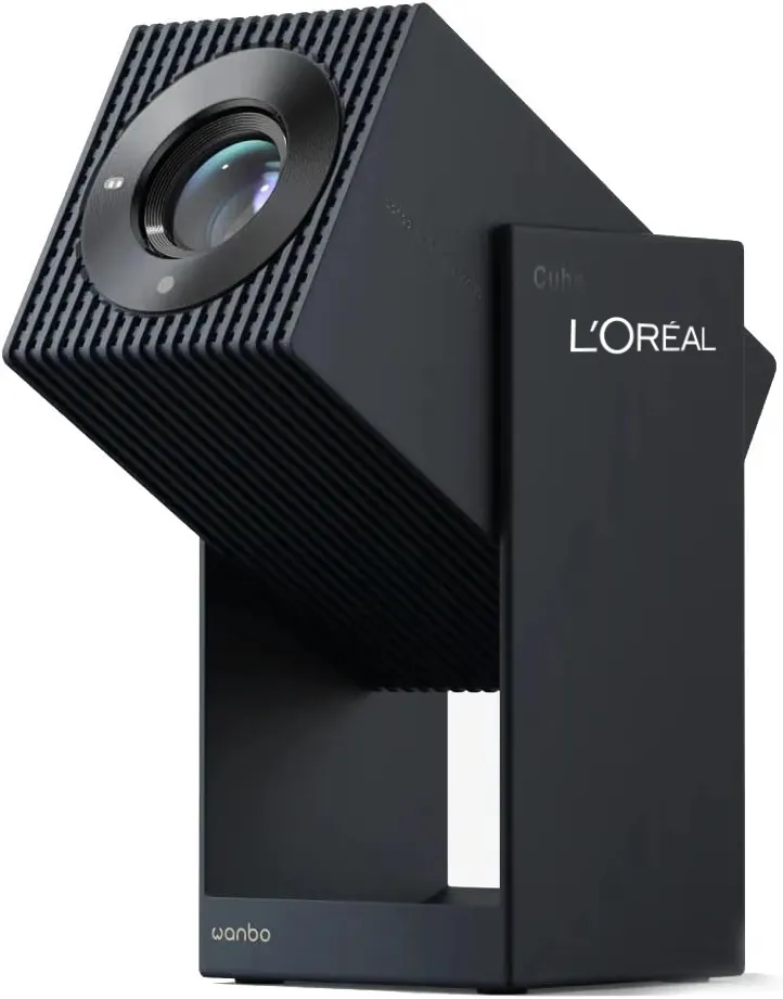 Wanbo Cube 2 Pro – Mini Projecteur Android TV ToF Auto-Focus — vue 1 — cadeau entreprise B2B-logo-loreal