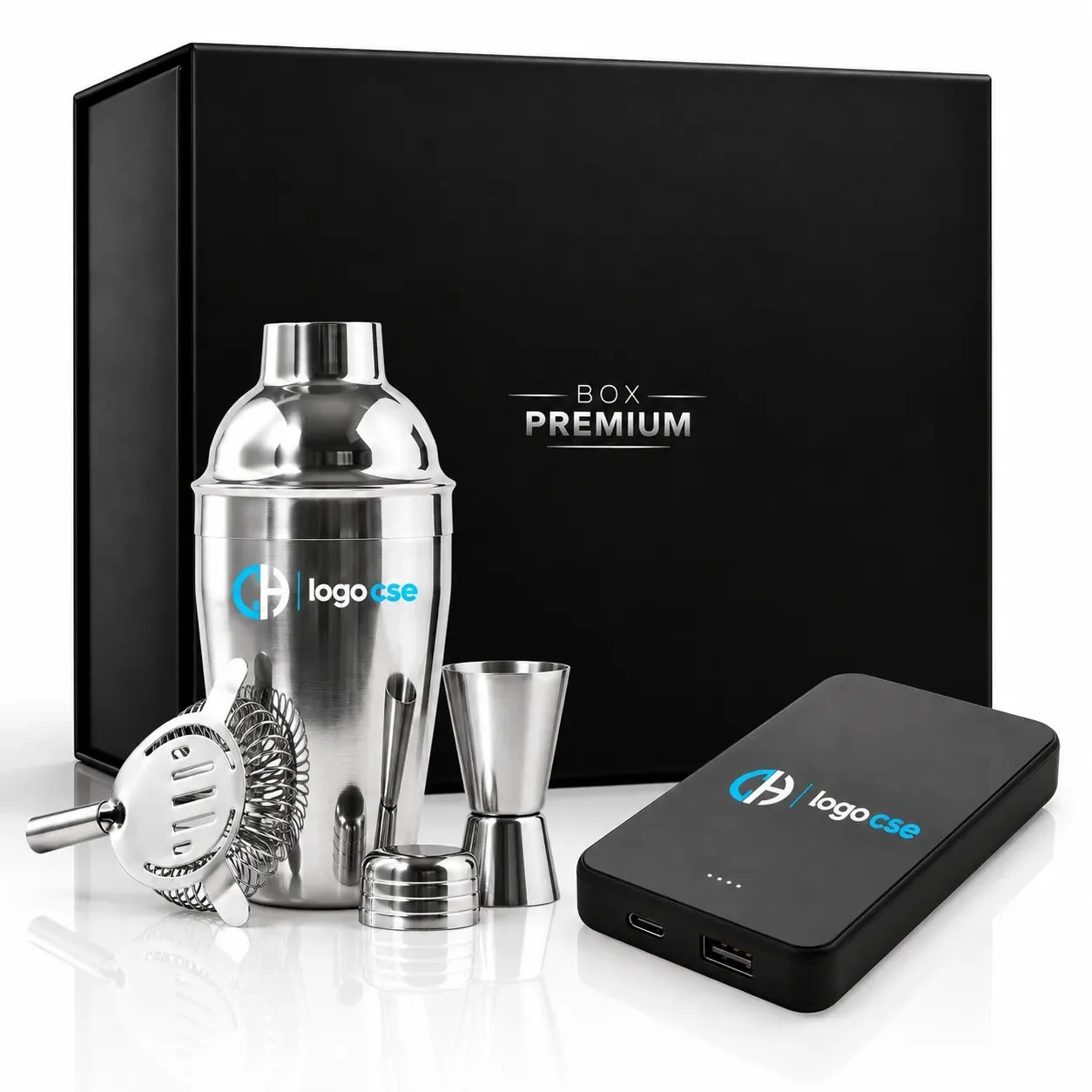 Box Premium Cocktail & Power – Power Bank & Set Cocktails | Cadeau CSE — cadeau entreprise B2B